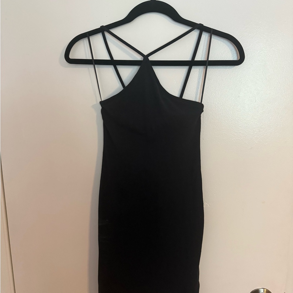 H&M Black Backless Strappy Dress